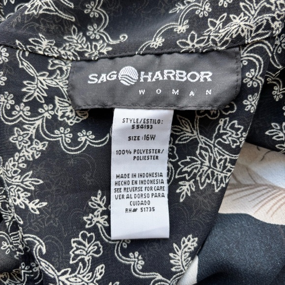 Sag Harbor Vintage y2k Reversible Boho Floral Skirt 16W - Picture 8 of 9